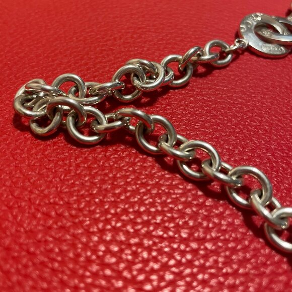 Tiffany & Co Silver 1837 Interlocking Circle Link Necklace - Picture 3 of 10